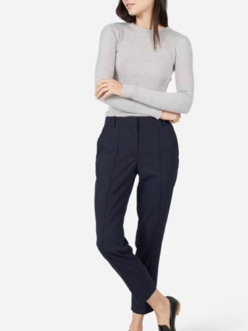 Everlane The Italian Go Weave Cropped Trouser